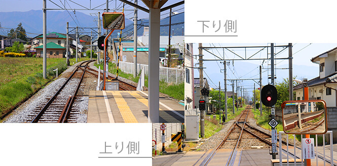 上田原駅ホーム