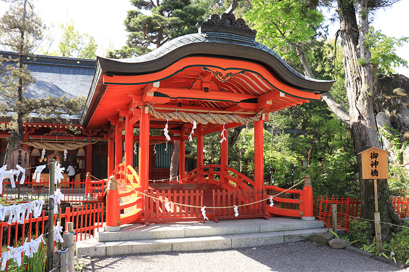 生島足島神社　ご神橋