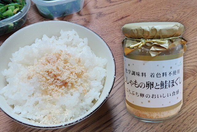 ツルヤオリジナル ししゃもの卵と鮭ほぐし