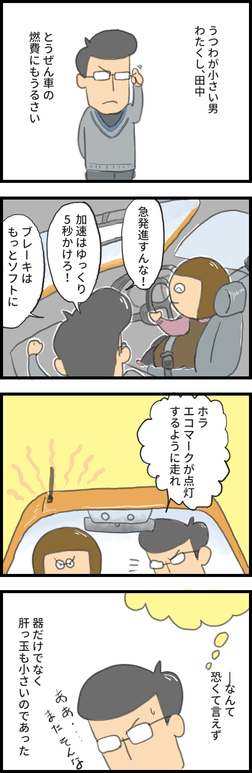 妻の運転に何も言えない　漫画